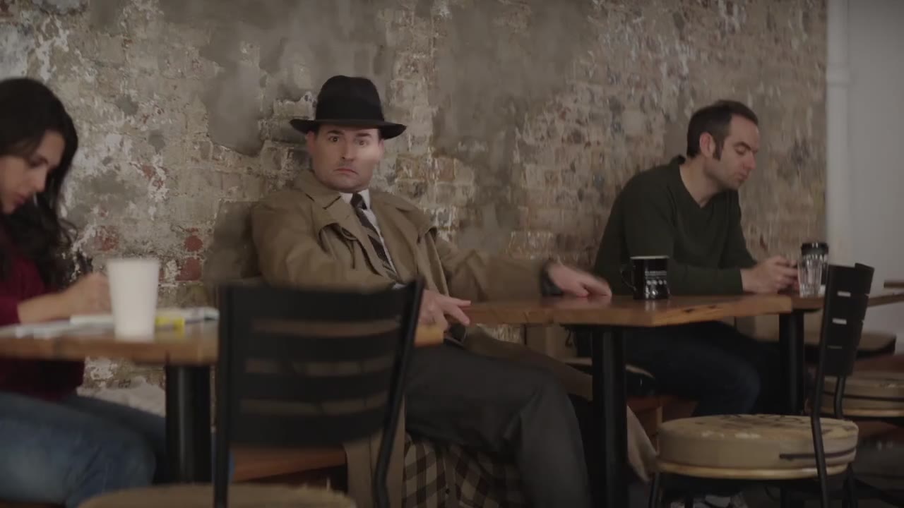 A scene from the Outakes intro film